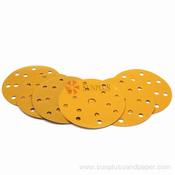 Gold Sanding Paper Abrasives Discs for Orbital Sander